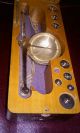 Vintage Gold & Gem Balance Scale,  Compartment W/10 Extra Weights Solid Wood Case Scales photo 5