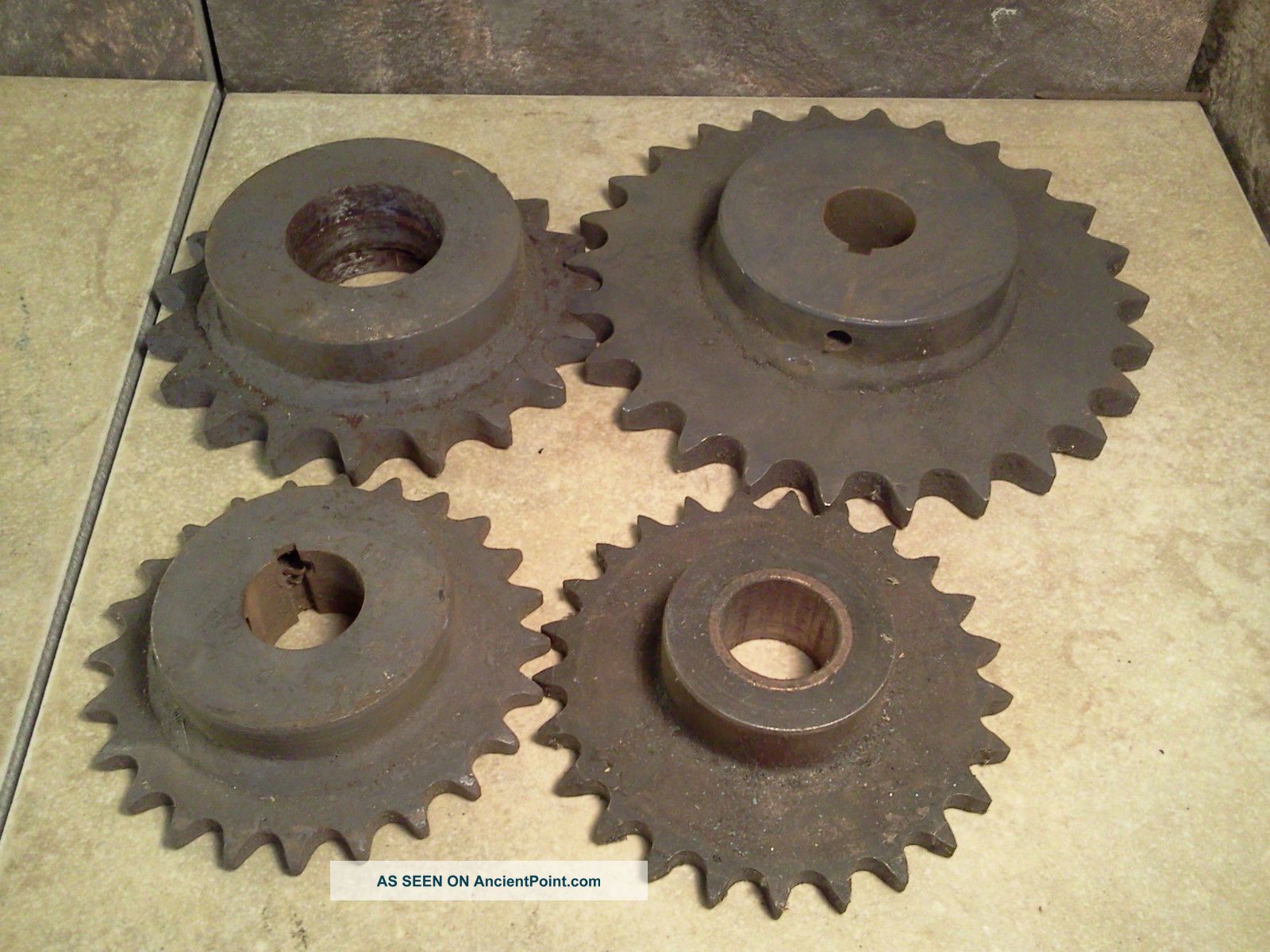 Old Antique Industrial Decor Steel And Iron Wheel Cogs And Gears - Steampunk Art Other Mercantile Antiques photo