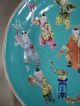 Fine Old Chinese Famille Rose Boys Bowl Turquoise Ground Jiaqing Mark Bowls photo 5