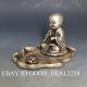 Exquisite China Silver Copper Hand - Carved Buddha Statue W Lotus Buddha photo 1