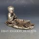 Exquisite China Silver Copper Hand - Carved Buddha Statue W Lotus Buddha photo 2