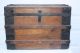 Antique Steamer Trunk Flat Top Victorian Wood Chest Co - Operative Trunk & Bag Co. 1800-1899 photo 5
