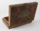 Vintage Art Deco Veneer Burl Double Compartment Jewelry Trinket Wood Wooden Box Boxes photo 6