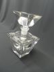Vintage Crystal Perfume Bottle Art Deco photo 2