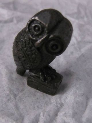 Roman Bronze Owl Of Minerva Miniature photo