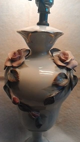 Antique Cordey Porcelain Lamp photo