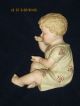 Antique Porcelain Bisque Piano Baby Figurine Blonde Girl Cries 23/110 Figurines photo 1