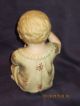 Antique Porcelain Bisque Piano Baby Figurine Blonde Girl Cries 23/110 Figurines photo 3