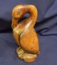 Folk Art Loon Wood Carving Hand Carved Duck Goose Figure Figurine Primitive Primitives photo 3