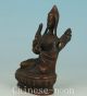 Asian Chinese Tibet Old Bronze Hand Carved Buddha Statue Figure Decorative Arts Other Antique Chinese Statues photo 3