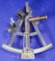 1840 ' S R.  Wallace Sextant/octant - Transition Instrument - Brass W/ivory Scales Other Antique Science Equip photo 2
