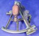 1840 ' S R.  Wallace Sextant/octant - Transition Instrument - Brass W/ivory Scales Other Antique Science Equip photo 4