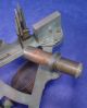 1840 ' S R.  Wallace Sextant/octant - Transition Instrument - Brass W/ivory Scales Other Antique Science Equip photo 6