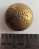 Vintage Brass Cincinnati Baseball Button Buttons photo 2