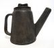 Antique 19th C Heavy Cast Iron Coal Miners Light/teapot Oil Wick Torch Lamp Yqz Mining photo 1