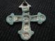 Ancient Bronze Cross With Enamel.  Kievan Rus,  Byzantine 11 - 13 Ad Byzantine photo 5