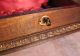 Antique 1850 - 1899 Hardwood Victorian Casket Box Handmade Lock & Key W Mirror Boxes photo 5
