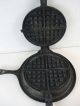 Antique Griswold Cast Iron Waffle Maker American No.  7 Pat.  1908 Other Antique Home & Hearth photo 1