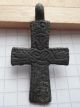 Viking Period Bronze Cross Pendant Scandinavian Norse Crucifix 800 - 1000 Ad Vf, Viking photo 1