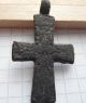 Viking Period Bronze Cross Pendant Scandinavian Norse Crucifix 800 - 1000 Ad Vf, Viking photo 4