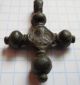 Viking Period Bronze Grand Cross With Faces Of The Saints 1000 - 1300 Ad Vf, Viking photo 4