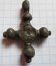 Viking Period Bronze Grand Cross With Faces Of The Saints 1000 - 1300 Ad Vf, Viking photo 8