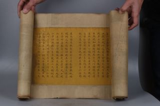 Chinese Painting And Calligraphy Scrolls Of Buddhist Scriptures photo