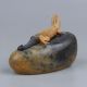 China Natural Shoushan Stone Hand - Carved Statue Of A Lizard Other Antique Chinese Statues photo 3