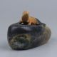 China Natural Shoushan Stone Hand - Carved Statue Of A Lizard Other Antique Chinese Statues photo 5