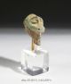 Ancient Egyptian Thoth Baboon Green Glazed Faience Amulet Figure Bust Hapi Egyptian photo 4
