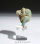 Ancient Egyptian Thoth Baboon Green Glazed Faience Amulet Figure Bust Hapi Egyptian photo 5