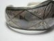 Vintage Arab Solid Silver Bracelet With Nielo - Hand Made Islamic photo 3