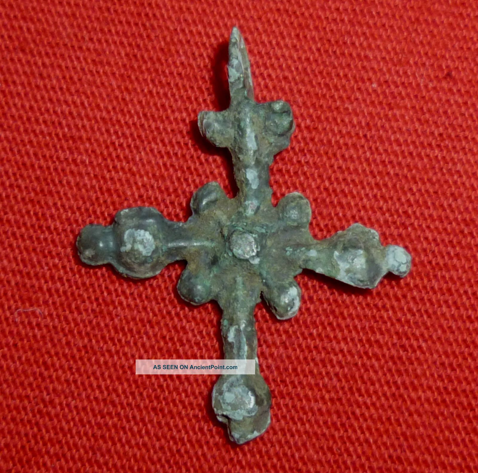 Templar Knights Ancient Bronze Cross Amulet / Pendant Circa 1100 Ad - 1854 - Other Antiquities photo