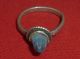 Byzantine Ancient Silver Ring - Blue Gem Circa 1500 Ad - 1849 - Greek photo 2