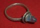 Byzantine Ancient Silver Ring - Blue Gem Circa 1500 Ad - 1849 - Greek photo 4