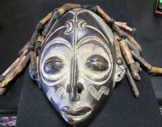Rare Large Tchekwe Tribal Mask African Art Sculpture,  Stunning photo