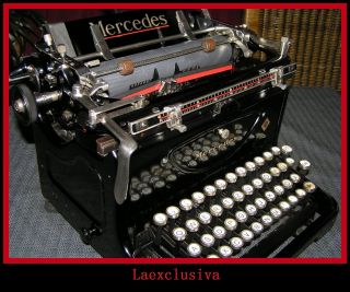 Fabulous Antique Mercedes Typewriter Of 1930´s, .  Perfect - Video photo