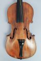 Handsome Attic Find Estate Antique 19c Violin In Fitted Case For Restoration String photo 3