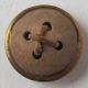 18th Century Repoussé,  Wood Back Brass Button With Catgut Shank Buttons photo 2