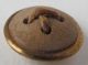 18th Century Repoussé,  Wood Back Brass Button With Catgut Shank Buttons photo 3