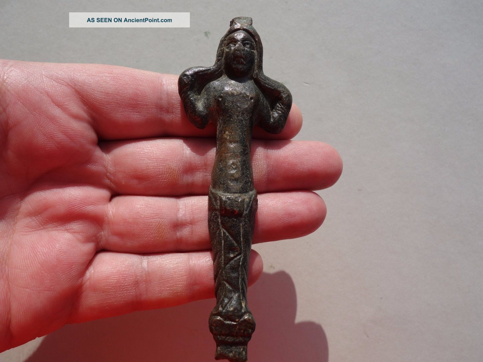 Ancient Roman Bronze Statue Of Goddess Venus,  For Mount Roman photo