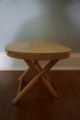 True Vintage Nevco Fold N Carry Wooden Stool Made In Yugoslavia 9.  5 