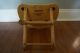 True Vintage Nevco Fold N Carry Wooden Stool Made In Yugoslavia 9.  5 