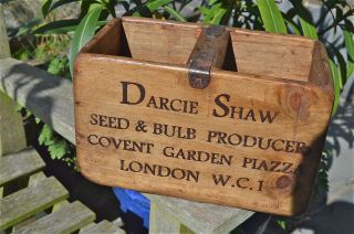 Vintage Style Wooden Roses Florist Crate Box Covent Garden Piazza London W13 photo