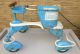 Rare Vtg 1950 ' S Taylor Tot Blue & White Baby Stroller Walker - Blue Fenders Baby Carriages & Buggies photo 1