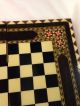 Vintage Handmade Wood Inlay Chess Board / Folding Boxes photo 7