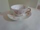 Theodore Haviland Limoges Teacup & Saucer Embossed Design Pink White Yellow Cups & Saucers photo 2