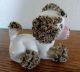 Vintage Comical Spaghetti Poodle Dog Figurine 1950 ' S With A Bug On His Face Figurines photo 1