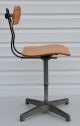 Vtg Ajustrite Industrial Mid - Century Swivel Drafting Machinist Chair Post-1950 photo 8