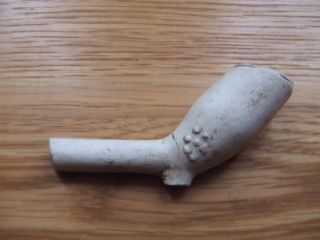 A Clay Pipe With Decoration.  16th/17th Century A River Thames Find. photo